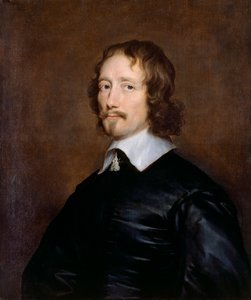 Portrait de John Hampden, homme politique anglais et député, milieu du 17ème siècle - William Dobson