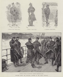 Croquis parmi les Crofters révoltés dans les Lewis, Hébrides