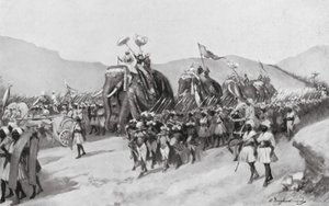 Vikramaditya Gupta part en guerre, AD 395 - William Douglas Almond