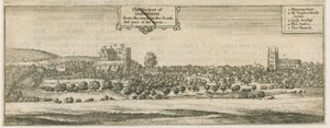 Tamworth - Panorama : gravure, nd [17e siècle] - William Dugdale