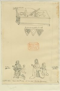 Église de Tamworth - Tombe : tracé à l