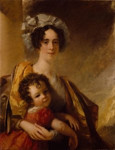 Mme John Clerk Maxwell née Frances Cay et son fils James