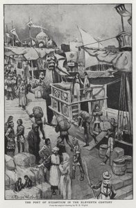 Le port de Byzance au XIe siècle - William Edward (after) Wigfull