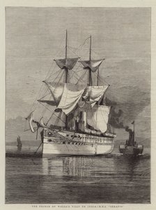La visite du prince de Galles en Inde, HMS Serapis
