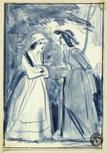 Deux femmes en robe de la fin du XVIIIe siècle - William Edward Frost