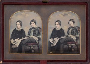 Portrait de deux garçons, années 1850 (photo) - William Edward Kilburn