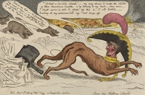 Le chien de sang corse assailli par les ours de Russie, 7 mars - William Elmes