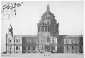 Élévation sud de la cathédrale Saint-Paul, Londres - William Emmett