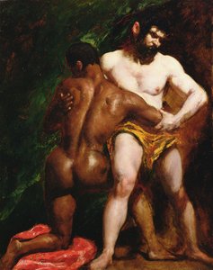 Les lutteurs - William Etty