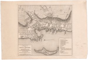 Plan de Newport par Faden - William Faden