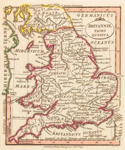 Grande-Bretagne antique. Carte.