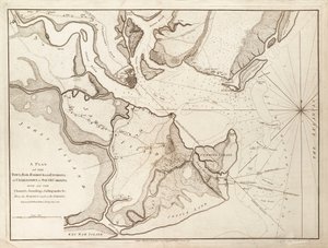 Plan de Charlestown, Caroline du Sud - William Faden