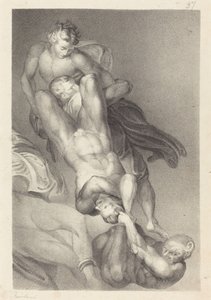 Partie du Jugement dernier de Michel-Ange - William Fairland after John Flaxman