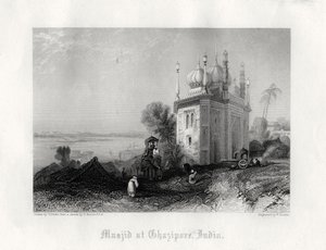Mosquée à Chazipore, Inde, XIXe siècle - William Finden