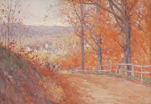 Route en automne