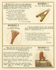 Page du Livre Anniversaire de la Bible Emblème (lithographie en couleur) - William Foster