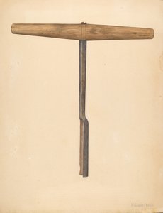 Tarière artisanale, vers 1942