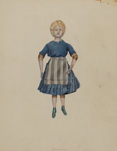 Poupée en étain, vers 1937