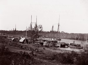 Broadway Landing, rivière Appomattox, 1864