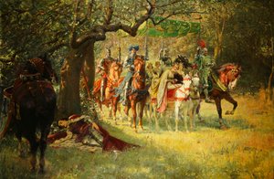 Comment quatre reines ont trouvé Sir Lancelot endormi