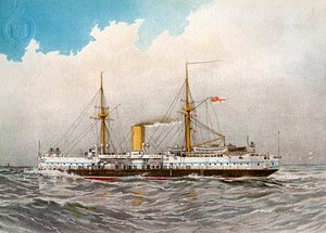 HMS Colossus, cuirassé de 2e classe de la Royal Navy, vers 1890-1893