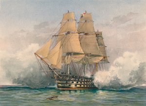 La Victoire, lancée en 1765, fin du 19e-début du 20e siècle - William Frederick Mitchell