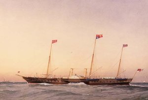Le yacht Victoria et Albert - William Frederick Mitchell