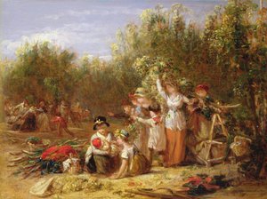 Le jardin de houblon - William Frederick Witherington