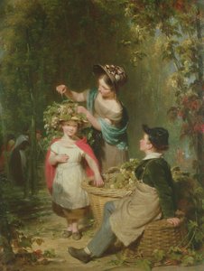 La Guirlande de houblon, 1834 - William Frederick Witherington