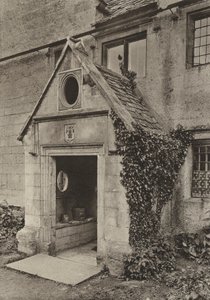 Porte, Porche à Cap Mill, Painswick, Gloucestershire (photo n/b) - William Galsworthy Davie