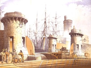 Portes du quai Stanley, 1864 - William Gavin Herdman