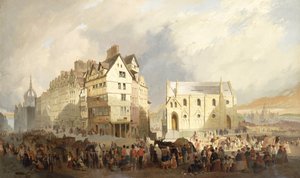 Vue du Lawn Market, Édimbourg - William Gavin Herdman