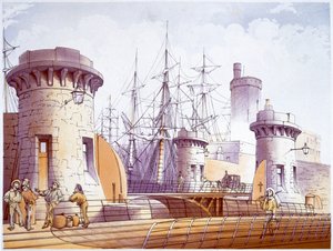 Marins sur le quai, Liverpool, 1864