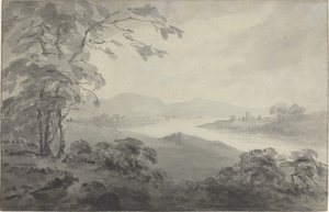 Paysage fluvial avec ruines - William Gilpin