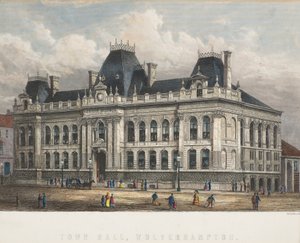 Hôtel de Ville, Wolverhampton, vers 1871