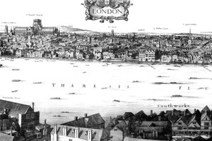 Vue de Londres et de la Tamise depuis South Bank, 17ème siècle, 1886 - William Griggs