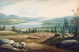 Hudson River à West Point, New York, 1820