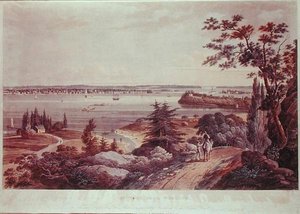 New York depuis Weehawk - William Guy Wall