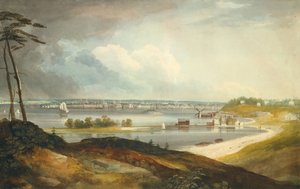 New York depuis les hauteurs près de Brooklyn - William Guy Wall