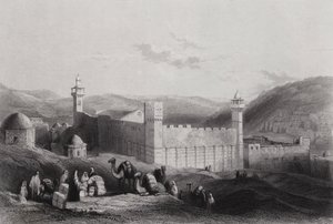 Hébron, Le Haram (gravure) - William H. Bartlett