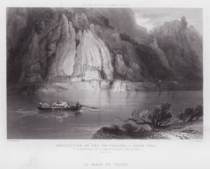 Inscription sur la Via-Trajana, col de Kazan (gravure) - William H. Bartlett