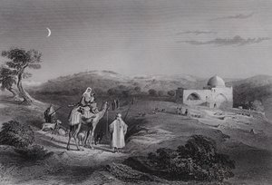 Tombeau de Rachel, près de Bethléem (gravure) - William H. Bartlett