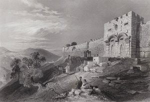 La Porte Dorée, Jérusalem (gravure) - William H. Bartlett