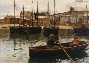 Le port, St. Ives, Cornwall, 1885 - William H. Bartlett