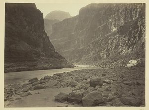 Rivière Colorado, embouchure de Kanab Wash, vue vers l