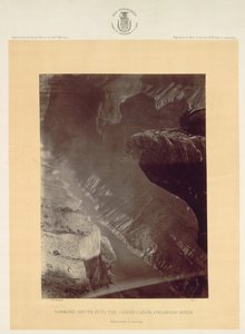 Vue vers le sud dans le Grand Canyon, rivière Colorado, Sheavwitz, 1872 - William H. Bell