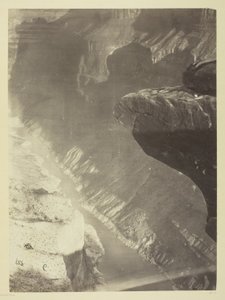 Vue vers le sud sur le Grand Cañon, fleuve Colorado, passage de Sheavwitz - William H. Bell
