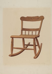 Chaise berçante pour enfant, vers 1939