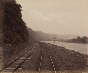 Courbe de Hemlock Run, près de Towanda - William H. Rau