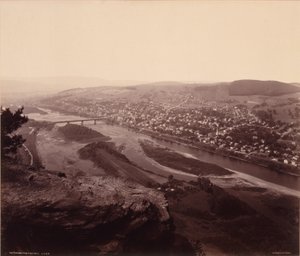 Towanda depuis Table Rock, pour la Lehigh Valley Railroad - William H. Rau